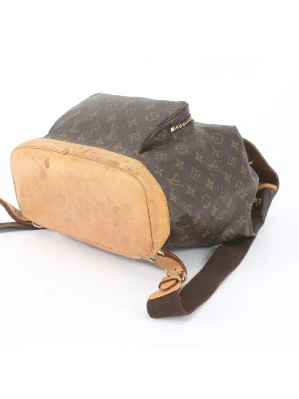 Louis Vuitton Monogram Montsouris GM Leather Backpack Shoulder Bag